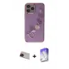 ieg™ iPhone 13 Pro Max Kılıf Nova Işık Prime - Siyah Bilvis 5in1 3D Magic Cam Ekran Koruyucu + Rainbow Kamera Lens Koruma Cam - KI