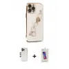 ieg™ iPhone 13 Pro Max Kılıf Nova Işık Prime - Siyah Joko 5D Cam + Shine Kamera Lens - GD