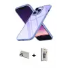 ieg™ iPhone 13 Pro Max Kılıf Nova Işık Serisi - Siyah Bilvis 3D Cam Ekran Koruyucu + Rainbow Kamera Lens Koruma Cam - REGD