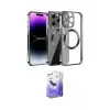 ieg™ iPhone 13 Pro Max Kılıf Pusula Form - Siyah Bilvis 5in1 5D Magic Hayalet Cam Ekran Koruyucu
