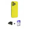 ieg™ iPhone 13 Pro Max Kılıf Siluet Minimal Özel Seri - Siyah Bilvis 5in1 3D Magic Cam Ekran Koruyucu + Raze Metal Kamera Lens - GD