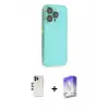 ieg™ iPhone 13 Pro Max Kılıf Siluet Minimal Özel Seri - Siyah Bilvis 5in1 3D Magic Cam Ekran Koruyucu + Shine Kamera Lens - GD