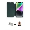 ieg™ iPhone 13 Pro Max Kılıf Siluet Minimal Serisi - Şeffaf Maxco Cam Ekran Koruyucu + Rainbow Kamera Lens Koruma Cam - REGD