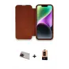 ieg™ iPhone 13 Pro Max Kılıf Siluet Minimal Serisi - Şeffaf Maxco Cam Ekran Koruyucu + Rainbow Kamera Lens Koruma Cam - KI