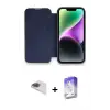 ieg™ iPhone 13 Pro Max Kılıf Siluet Minimal Serisi - Siyah Bilvis 5in1 3D Magic Cam Ekran Koruyucu + Pers Alüminyum Kamera Lens - GI
