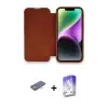 ieg™ iPhone 13 Pro Max Kılıf Siluet Minimal Serisi - Siyah Bilvis 5in1 3D Magic Cam Ekran Koruyucu + Renkli Kamera Lens Koruma Cam - TU
