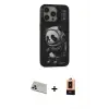 ieg™ iPhone 13 Pro Max Kılıf Siluet Modern Özel Seri - Şeffaf Maxco Cam Ekran Koruyucu + Rainbow Kamera Lens Koruma Cam - REGD
