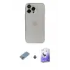 ieg™ iPhone 13 Pro Max Kılıf Ufuk Minimal Özel Seri - Siyah Bilvis 5in1 5D Magic Hayalet Cam Ekran Koruyucu + Shine Kamera Lens Koruma Cam - GI