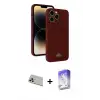 ieg™ iPhone 13 Pro Max Kılıf Vadi Çizgi Prime - Siyah Bilvis 5in1 3D Magic Cam Ekran Koruyucu + Rainbow Kamera Lens Koruma Cam - REGD