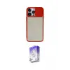 ieg™ iPhone 13 Pro Max Kılıf Vadi Çizgi - Siyah Bilvis 5in1 3D Magic Cam Ekran Koruyucu
