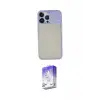ieg™ iPhone 13 Pro Max Kılıf Vadi Çizgi - Siyah Bilvis 5in1 3D Magic Cam Ekran Koruyucu