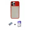 ieg™ iPhone 13 Pro Max Kılıf Vadi Çizgi - Siyah Bilvis 5in1 3D Magic Cam Ekran Koruyucu + Shine Kamera Lens Koruma Cam - PE