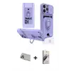 ieg™ iPhone 13 Pro Max Kılıf Vadi Form Prime - Siyah Bilvis 3D Mat Cam Ekran Koruyucu + Rainbow Kamera Lens Koruma Cam - REGD