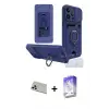 ieg™ iPhone 13 Pro Max Kılıf Vadi Form Prime - Siyah Bilvis 5in1 3D Magic Cam Ekran Koruyucu + Rainbow Kamera Lens Koruma Cam - BZ