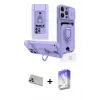 ieg™ iPhone 13 Pro Max Kılıf Vadi Form Prime - Siyah Bilvis 5in1 3D Magic Cam Ekran Koruyucu + Rainbow Kamera Lens Koruma Cam - REGD