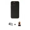 ieg™ iPhone 13 Pro Max Kılıf Yadigar Klasik - Şeffaf Maxco Cam Ekran Koruyucu + Rainbow Kamera Lens Koruma Cam - MI