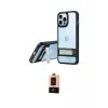 ieg™ iPhone 13 Pro Max Kılıf Yadigar Yansıma - Şeffaf Maxco Cam Ekran Koruyucu