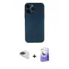 ieg™ iPhone 13 Pro Max Kılıf Yadigar Yansıma Serisi - Siyah Bilvis 5in1 5D Magic Hayalet Cam Ekran Koruyucu + Pers Alüminyum Kamera Lens - LT