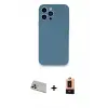 ieg™ iPhone 13 Pro Max Kılıf Zirve Modern Özel Seri - Şeffaf Maxco Cam Ekran Koruyucu + Rainbow Kamera Lens Koruma Cam - REGD