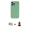 ieg™ iPhone 13 Pro Max Kılıf Zirve Modern Özel Seri - Şeffaf Maxco Cam Ekran Koruyucu + Rainbow Kamera Lens Koruma Cam - REGD