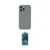 ieg™ iPhone 13 Pro Max Kılıf Zirve Modern Özel Seri - Siyah 18D Cam Ekran Koruyucu