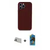 ieg™ iPhone 13 Pro Max Kılıf Zirve Modern Özel Seri - Siyah 18D Cam Ekran Koruyucu + Rainbow Kamera Lens Koruma Cam - BZ
