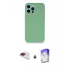 ieg™ iPhone 13 Pro Max Kılıf Zirve Modern Özel Seri - Siyah Bilvis 5in1 3D Magic Cam Ekran Koruyucu + Pers Alüminyum Kamera Lens - KI