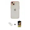 ieg™ iPhone 14 Kılıf Ahenk Çizgi Serisi - Siyah Buffer Cam Ekran Koruyucu + Diamond Kamera Lens - SABE