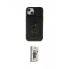 ieg™ iPhone 14 Kılıf Ahenk Klasik - Siyah Bilvis 3D Cam Ekran Koruyucu