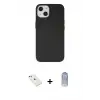 ieg™ iPhone 14 Kılıf Ahenk Serisi - Siyah Joko Magic 5D Cam + Diamond Kamera Lens - PE