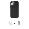 ieg™ iPhone 14 Kılıf Ahenk Serisi - Siyah Joko Magic 5D Cam + Diamond Kamera Lens - SABE