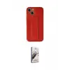 ieg™ iPhone 14 Kılıf Akış Doku - Siyah Bilvis 3D Mat Cam Ekran Koruyucu