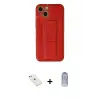 ieg™ iPhone 14 Kılıf Akış Doku - Siyah Joko Magic 5D Cam + Diamond Kamera Lens - SABE