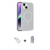 ieg™ iPhone 14 Kılıf Çekirdek Modern Prime - Siyah Joko Magic 5D Cam + Diamond Kamera Lens - YL