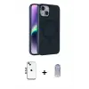 ieg™ iPhone 14 Kılıf Çekirdek Modern Prime - Siyah Joko Magic 5D Cam + Shine Kamera Lens - MI