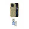 ieg™ iPhone 14 Kılıf Eksen Çizgi - Şeffaf Royal Nano Ekran Koruyucu