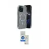 ieg™ iPhone 14 Kılıf Eksen Çizgi - Şeffaf Royal Nano Ekran Koruyucu