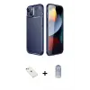 ieg™ iPhone 14 Kılıf Eksen Form Prime - Siyah Joko Magic 5D Cam + Diamond Kamera Lens - SABE