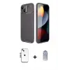 ieg™ iPhone 14 Kılıf Eksen Form Prime - Siyah Joko Magic 5D Cam + Shine Kamera Lens - GS
