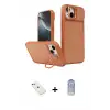 ieg™ iPhone 14 Kılıf İz Modern Prime - Siyah Joko Magic 5D Cam + Diamond Kamera Lens - PE
