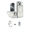ieg™ iPhone 14 Kılıf İz Modern Prime - Siyah Joko Magic 5D Cam + Shine Kamera Lens - GI