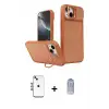ieg™ iPhone 14 Kılıf İz Modern Prime - Siyah Joko Magic 5D Cam + Shine Kamera Lens - MI