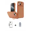 ieg™ iPhone 14 Kılıf İz Modern Prime - Siyah Joko Magic 5D Cam + Shine Kamera Lens - YL