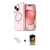ieg™ iPhone 14 Kılıf Kıvılcım Form Prime - Siyah Buffer Cam Ekran Koruyucu + Diamond Kamera Lens - PE
