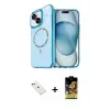 ieg™ iPhone 14 Kılıf Kıvılcım Form Prime - Siyah Buffer Cam Ekran Koruyucu + Diamond Kamera Lens - YL