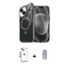 ieg™ iPhone 14 Kılıf Kıvılcım Form Prime - Siyah Joko Magic 5D Cam + Shine Kamera Lens - GI
