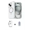 ieg™ iPhone 14 Kılıf Kıvılcım Form Prime - Siyah Joko Magic 5D Cam + Shine Kamera Lens - GI