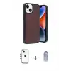 ieg™ iPhone 14 Kılıf Kıvılcım Işık Serisi - Siyah Joko Magic 5D Cam + Shine Kamera Lens - GI