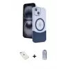 ieg™ iPhone 14 Kılıf Kozmos Form Özel Seri - Siyah Joko Magic 5D Cam + Diamond Kamera Lens - SABE