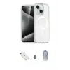 ieg™ iPhone 14 Kılıf Nova Asil Prime - Siyah Joko Magic 5D Cam + Diamond Kamera Lens - PE